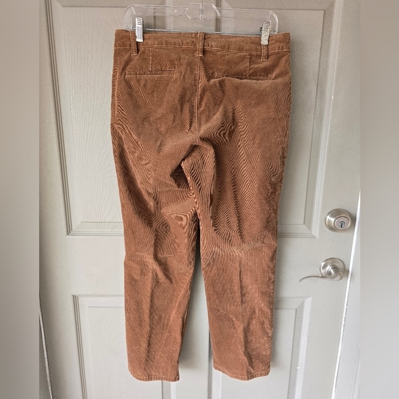 Talbots Courdory Pants Women Size 8P Brown Signature Retro Casual Logo - Picture 10 of 12
